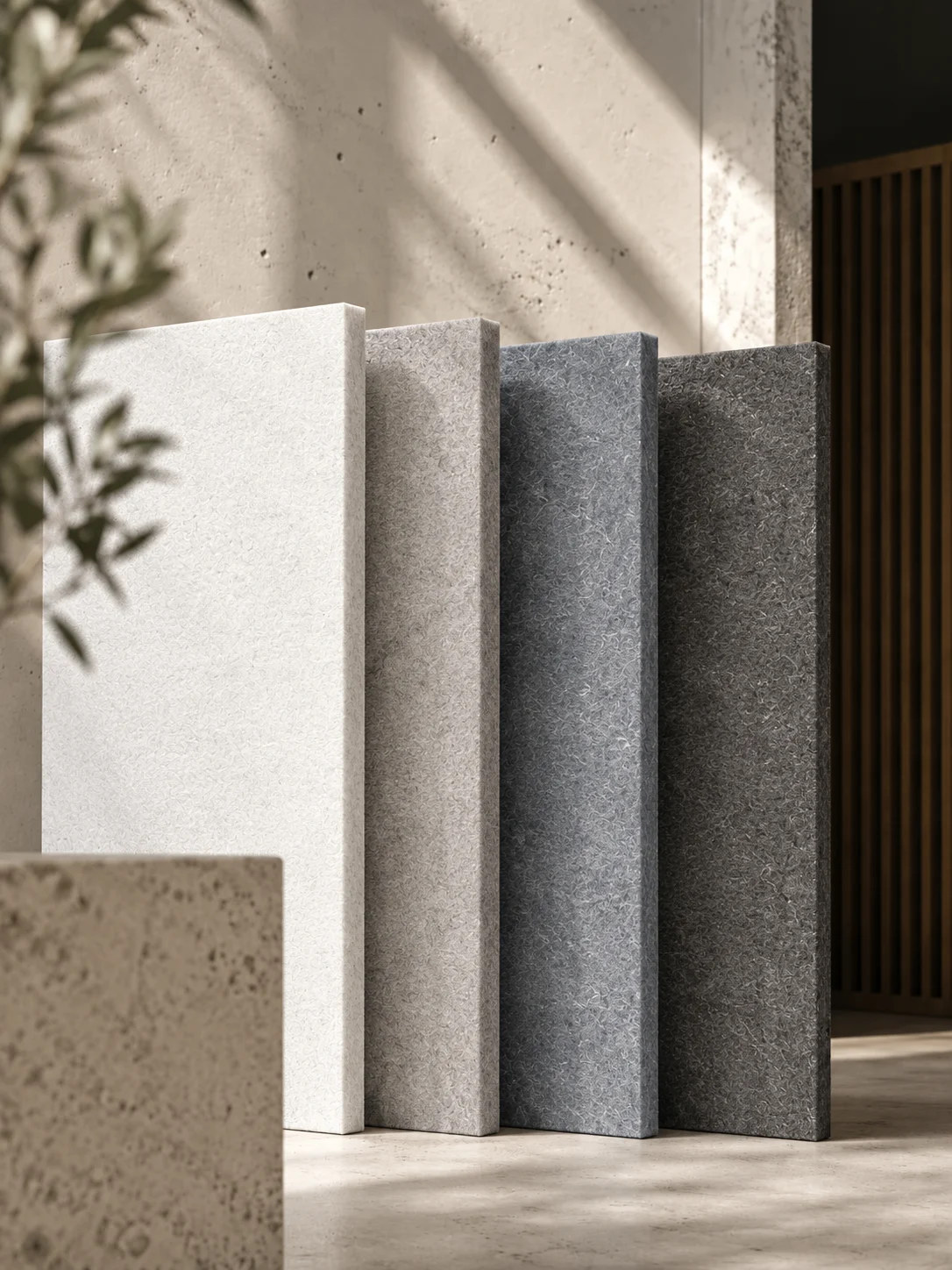 Panneaux en feutre PET acoustique HUSHEN en plusieurs couleurs